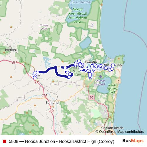 5808 bus Line Map