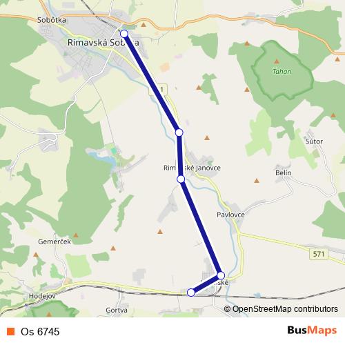 Os 6745 rail Line Map