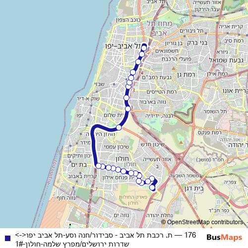 176 bus Line Map
