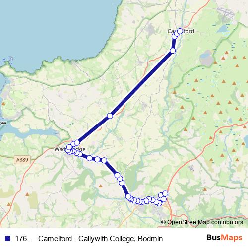 176 bus Line Map