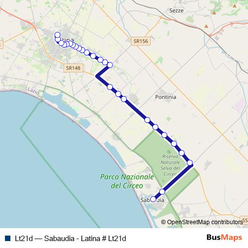 Lt21d bus Line Map