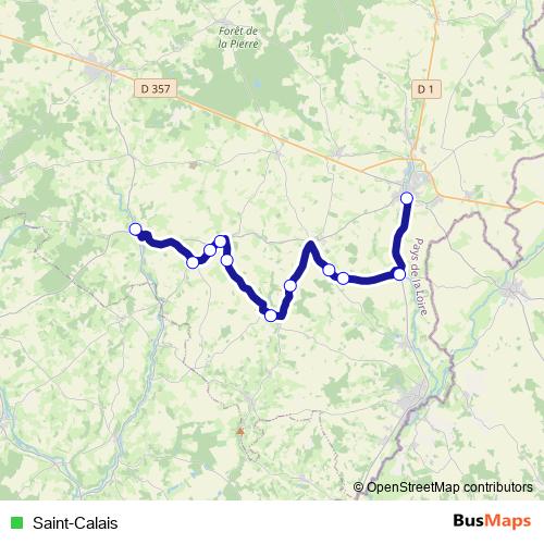 Saint-Calais bus Line Map