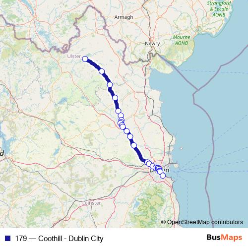 179 bus Line Map