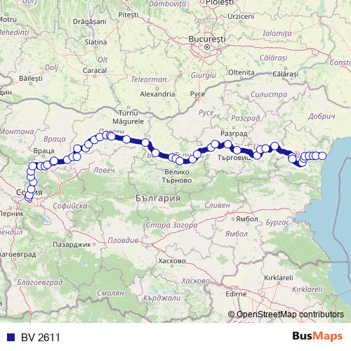 BV 2611 rail Line Map
