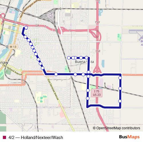 4/2 bus Line Map