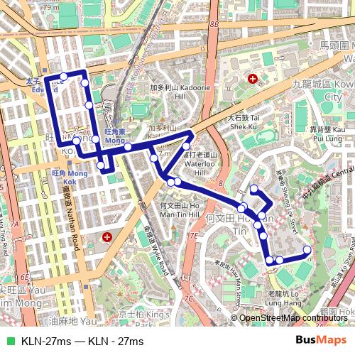 KLN-27ms bus Line Map