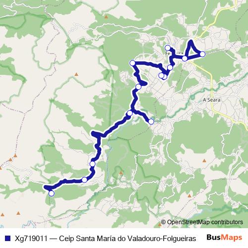 Xg719011 bus Line Map