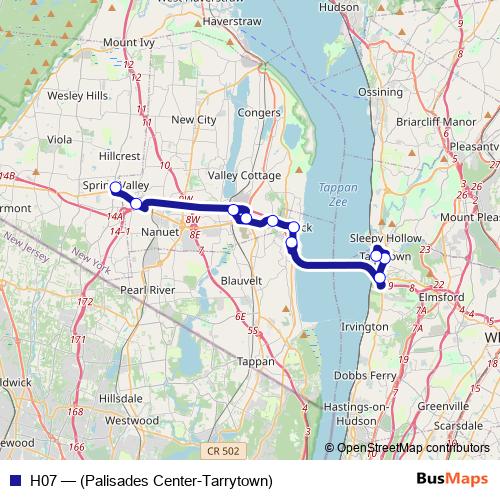 H07 bus Line Map