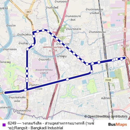 6249 bus Line Map