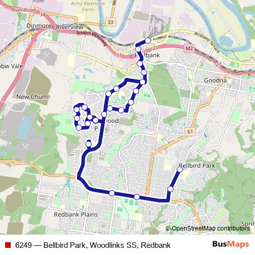 6249 bus Line Map