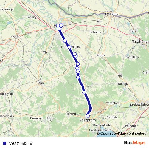 Vesz 39519 rail Line Map