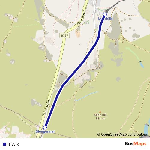 LWR tram Line Map