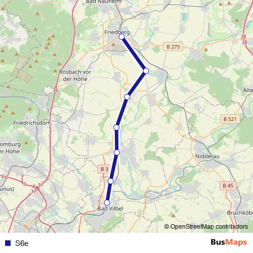 S6e bus Line Map
