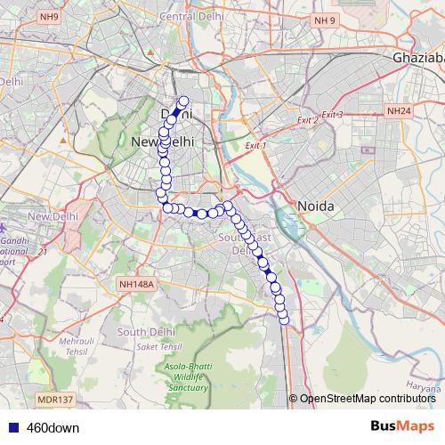460down bus Line Map