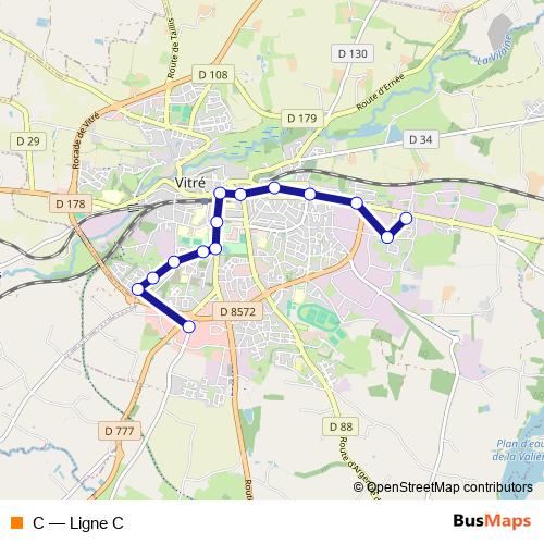 C bus Line Map