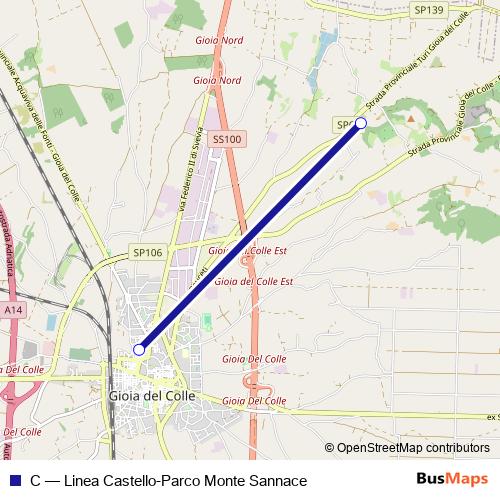 C bus Line Map