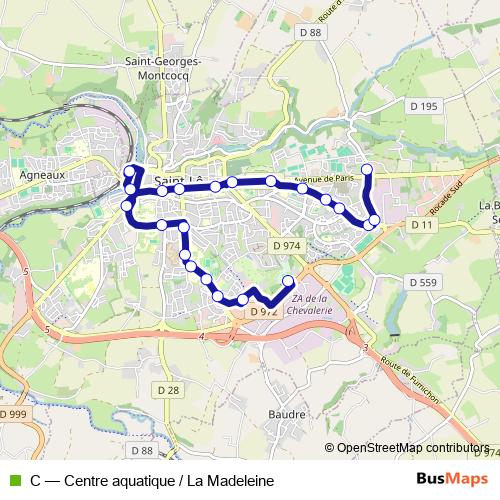 C bus Line Map