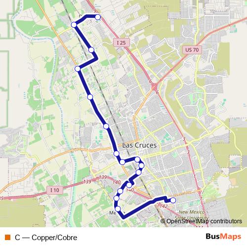 C bus Line Map