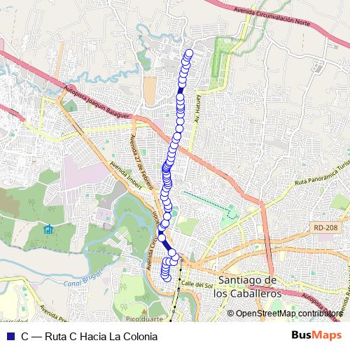 C bus Line Map