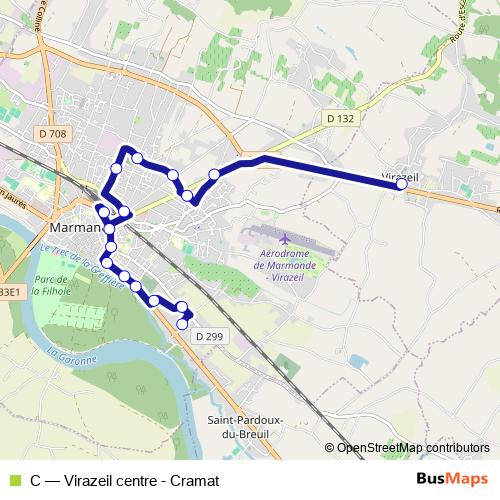 C bus Line Map