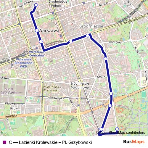 C bus Line Map