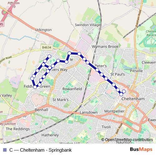 C bus Line Map