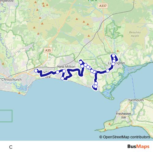 C bus Line Map