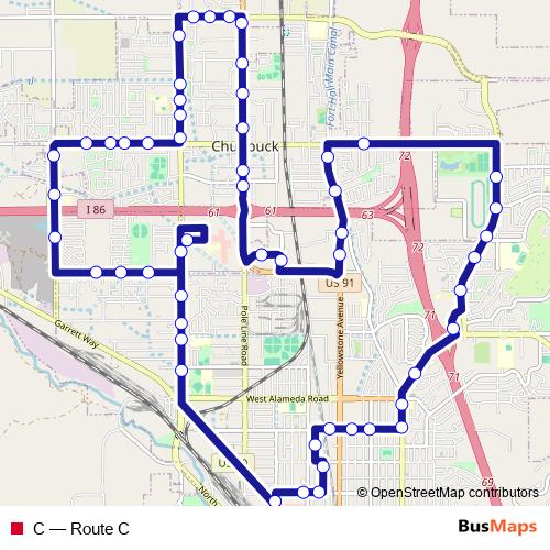 C bus Line Map