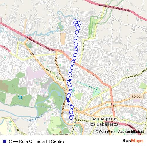 C bus Line Map