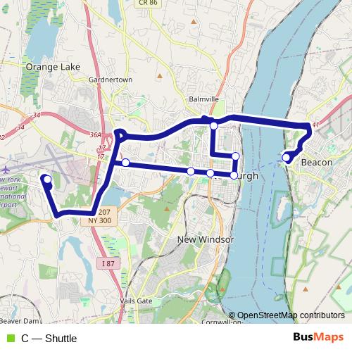C bus Line Map