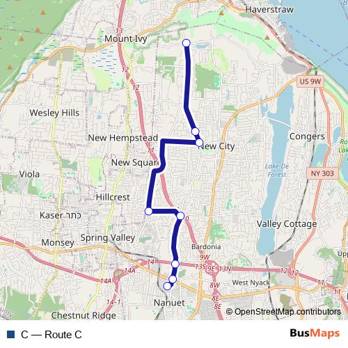 C bus Line Map