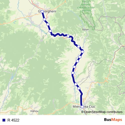 R 4522 rail Line Map