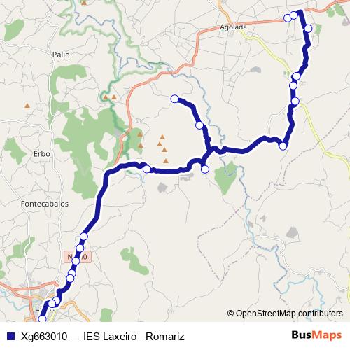 Xg663010 bus Line Map
