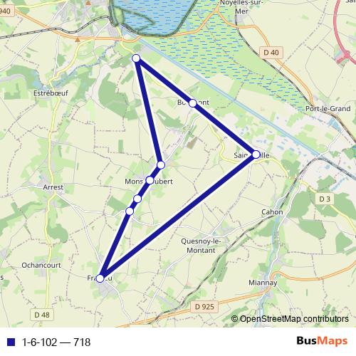 1-6-102 bus Line Map