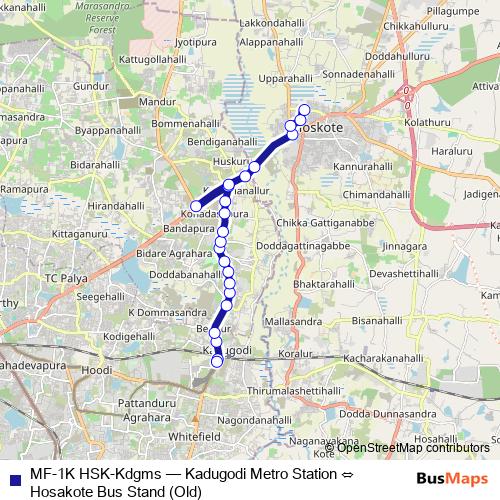 MF-1K HSK-Kdgms bus Line Map