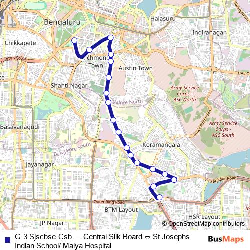 G-3 Sjscbse-Csb bus Line Map