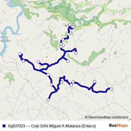 Xg637023 bus Line Map