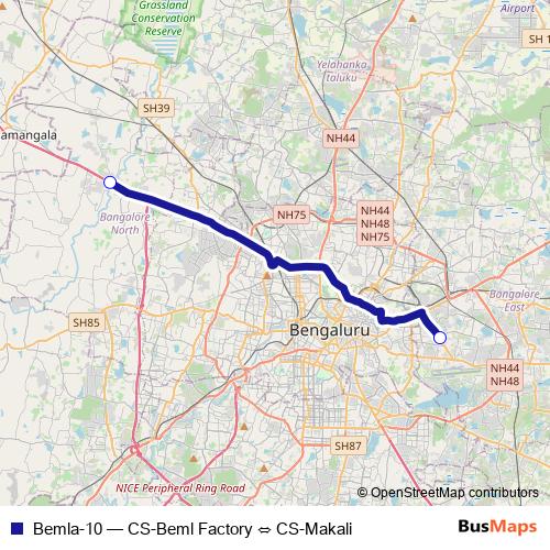 Bemla-10 bus Line Map