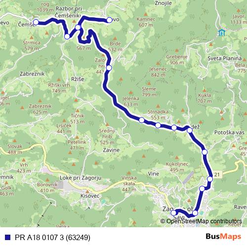 PR A18 0107 3 (63249) bus Line Map