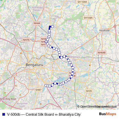 V-500db bus Line Map