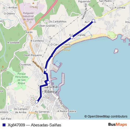 Xg847009 bus Line Map