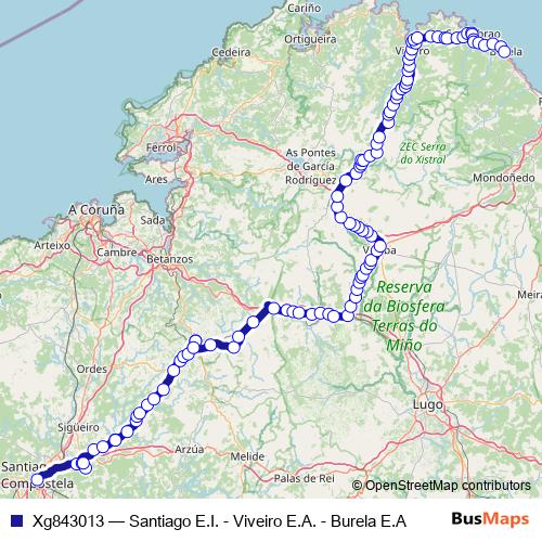 Xg843013 bus Line Map