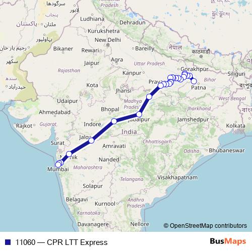 11060 rail Line Map