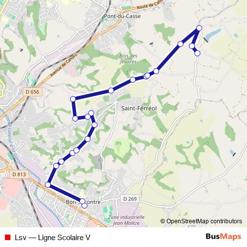 Lsv bus Line Map