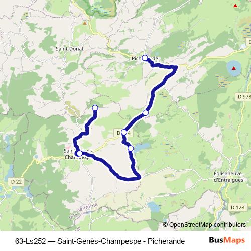 63-Ls252 bus Line Map