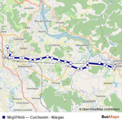 Mrg374mb bus Line Map