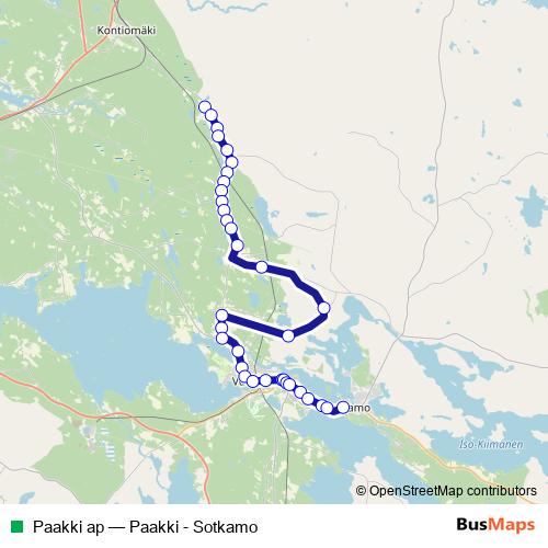 Paakki ap bus Line Map