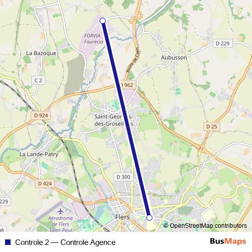 Controle 2 bus Line Map