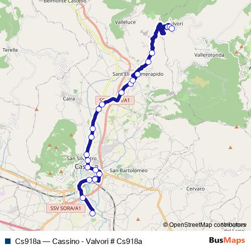 Cs918a bus Line Map