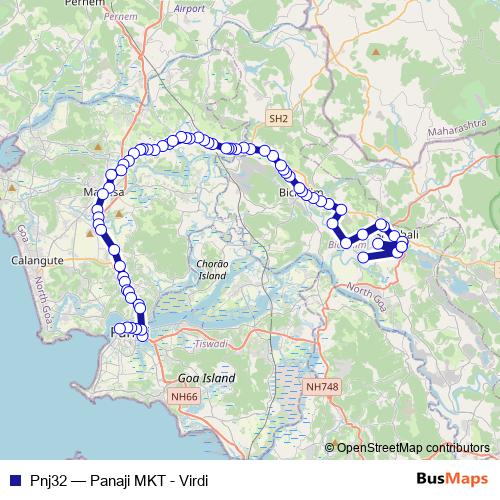 Pnj32 bus Line Map